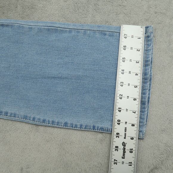 D. Jeans Women's Size 14 Blue High-Rise Straight Denim 31" Inseam Stretch - Picture 6 of 16